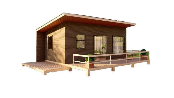20' x 30' Wood Cabin Building Plans – Spacious Layout, Porch, Bedroom, Kitchen, Bathroom