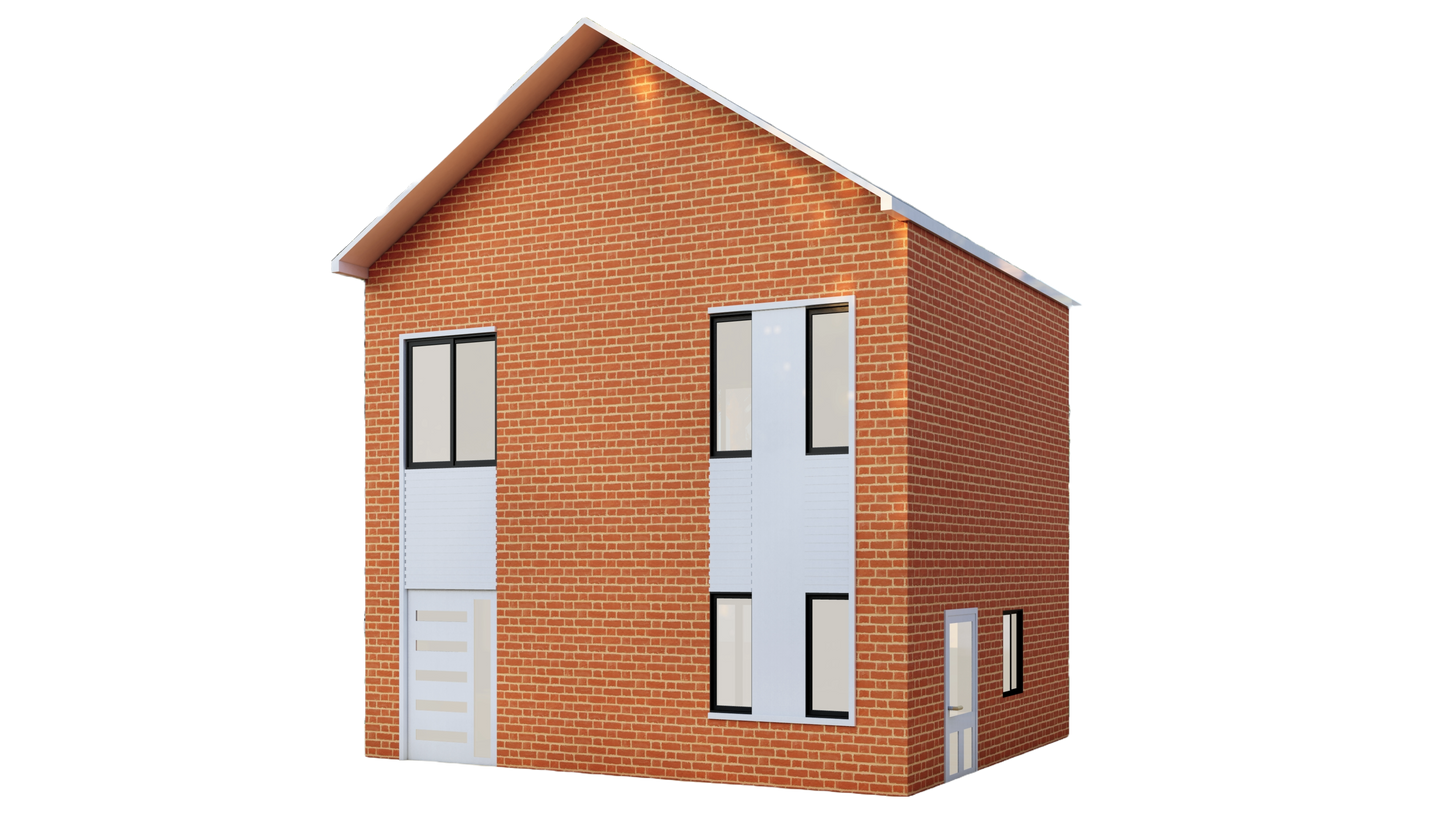 27x23' Two-Story 3 Bedroom Home Building Plans with Floor Plans, Electrical, Elevations, Sections, Schedules & Construction Details