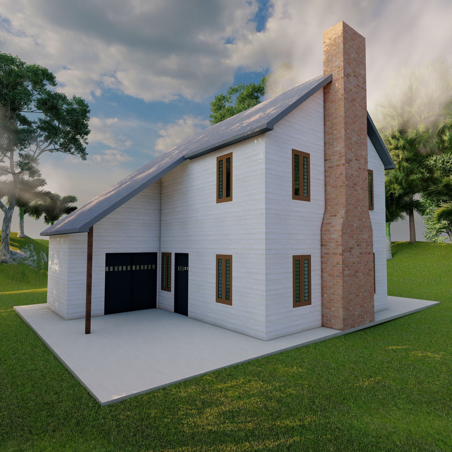 Two-Story 2-Bedroom Home Building Plans | 30'x28' | 1200sqft | DIY Blueprint