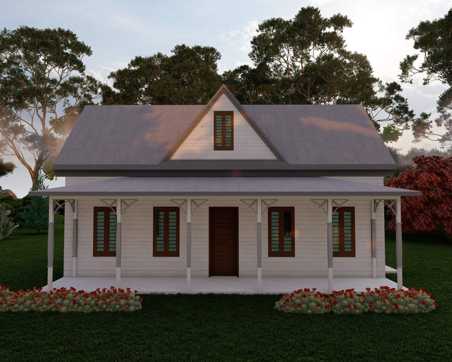 Two-Story 2-Bedroom 1 Bath Home Building Plans | 32'x16' | 1024sqft | DIY Blueprint with Detailed Floor, Roof, and Electrical Plans
