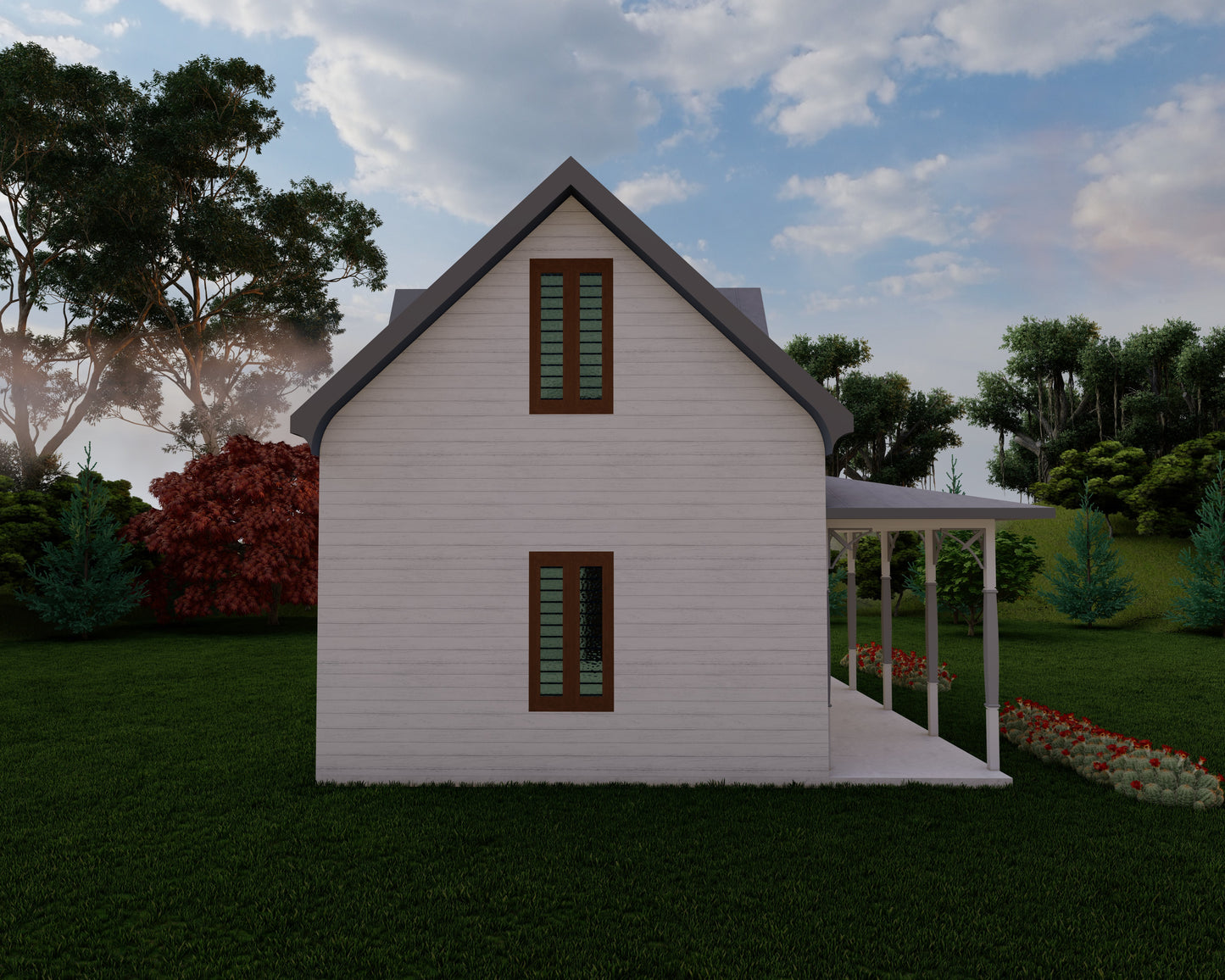 Two-Story 2-Bedroom 1 Bath Home Building Plans | 32'x16' | 1024sqft | DIY Blueprint with Detailed Floor, Roof, and Electrical Plans