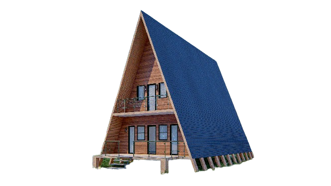 36'x20' A-Frame Cabin Plans with Loft - Detailed Floor Plans, Elevations, Electrical Layout, and More