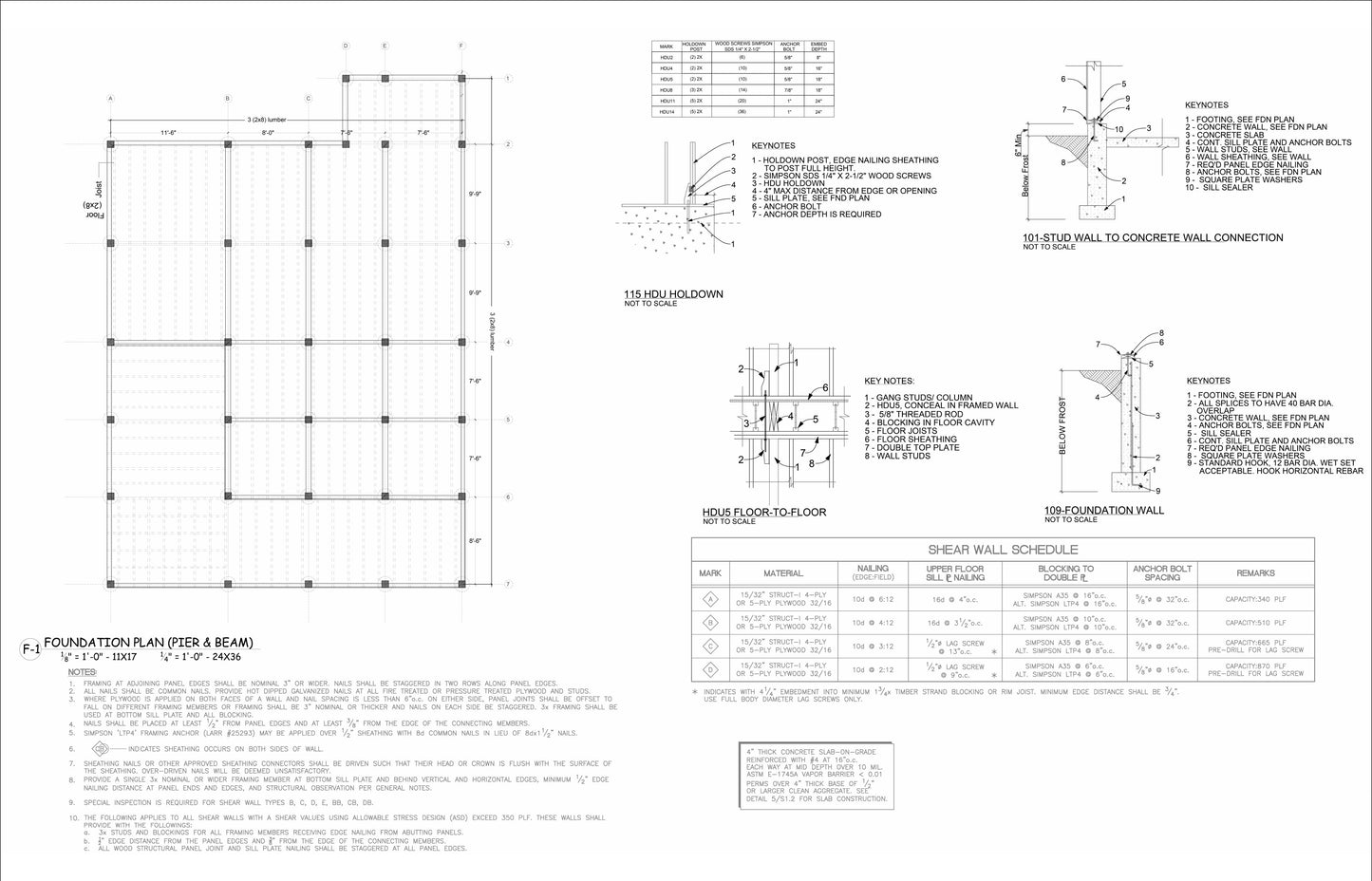 House Building Plans with Floor Plans, Electrical, Elevations, Foundation and Roof Plan, & Construction Details