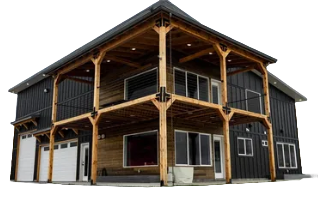 60'x40' 3-Bedroom 2-Story House Plans with 40'x39' Shop Garage – Layouts & Elevations