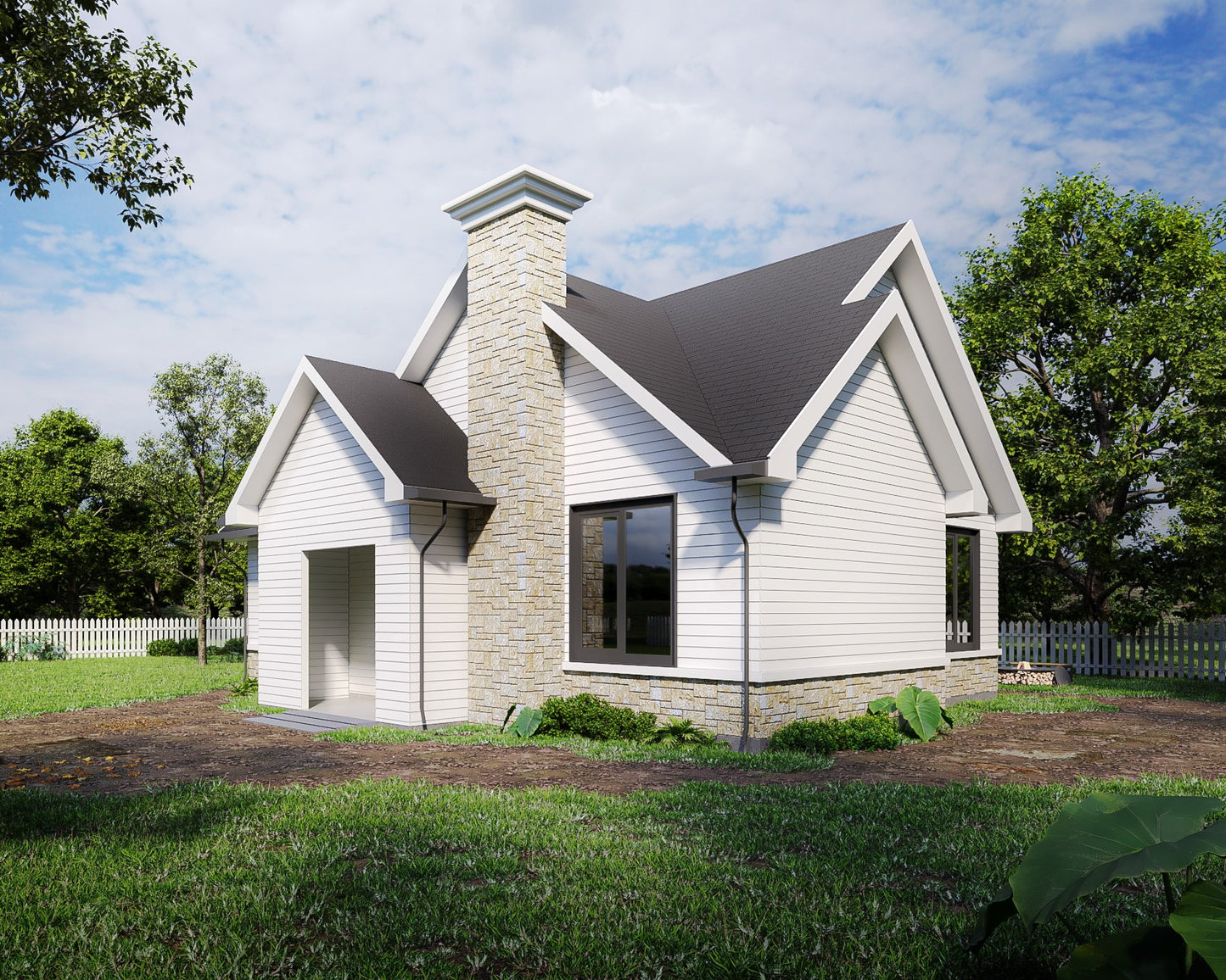 951 sqft Tiny Home Plans - 3 Bedrooms, Ensuite, 3D Views, Comprehensive Design Plans