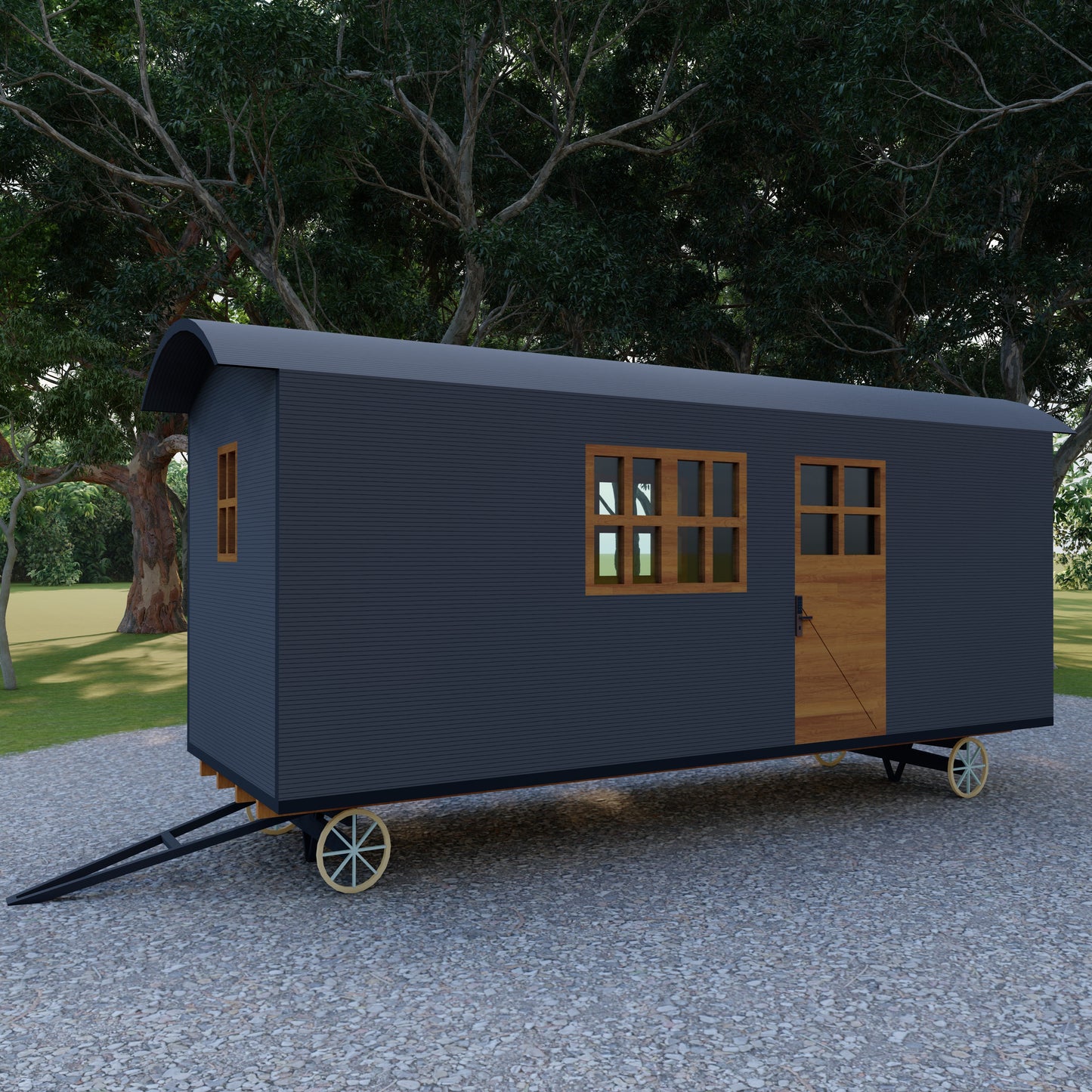 Design Plans for Mobile Home Blueprints - 20'x7' with 147sqft Living Space