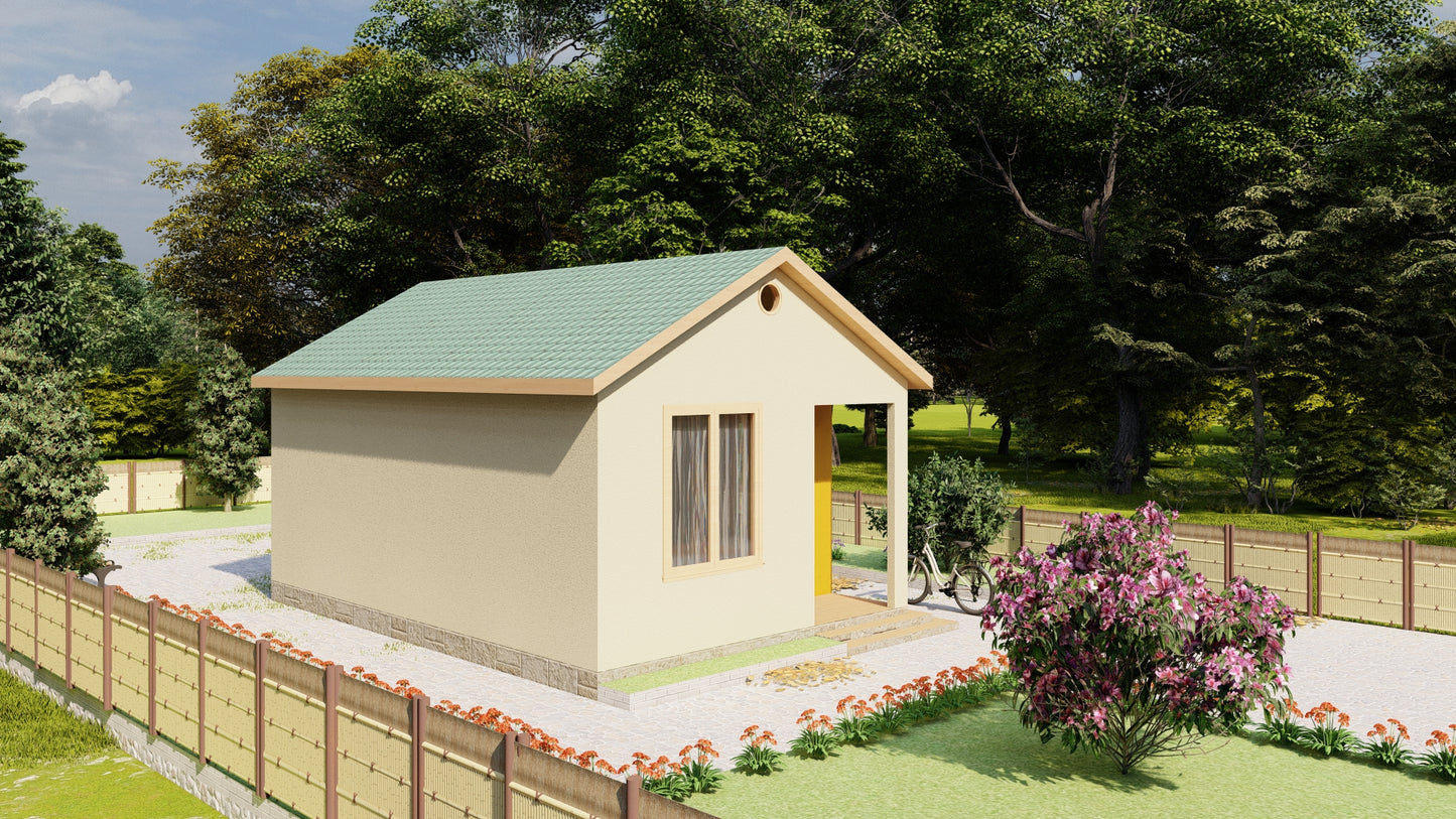 Building Plans for 18 x 27 Tiny Home - 479sqft Area Living Space