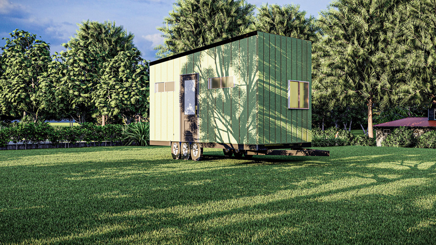 Comprehensive Plans for 8' x 19.5' Tiny Mobile Home - 156sqft Living Space