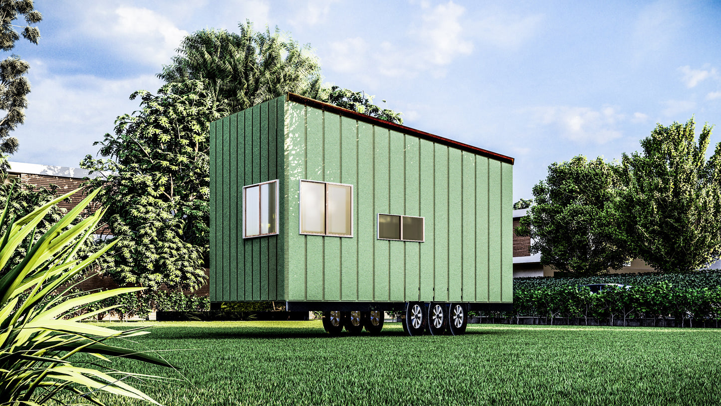 Comprehensive Plans for 8' x 19.5' Tiny Mobile Home - 156sqft Living Space