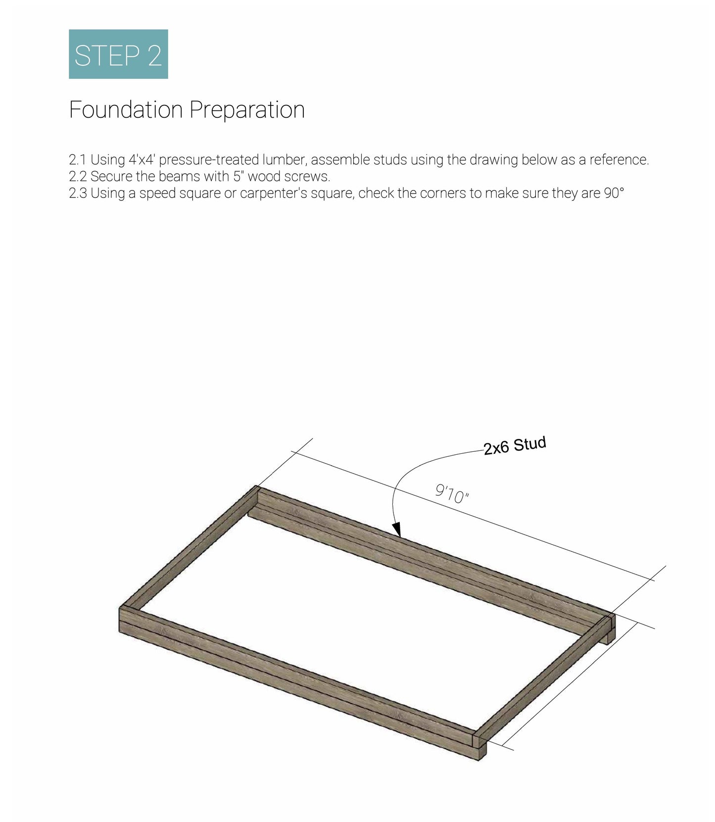 Comprehensive 6’x10’ Shed DIY Woodworking Building Plans - Step by Step Instructions with Shopping List & Elevations