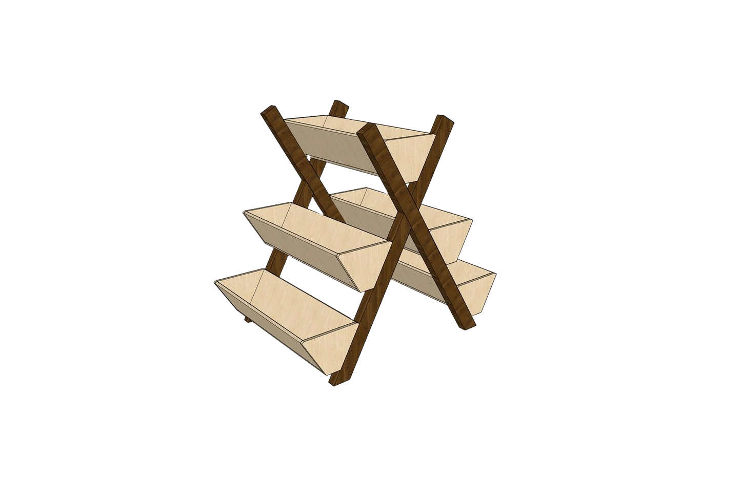 DIY Five Tier Flower Box Woodworking Plans with Detailed Cutlist