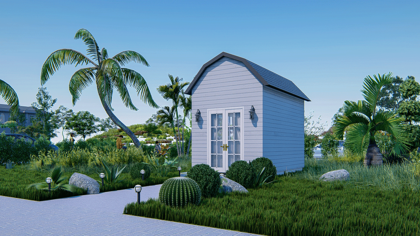 DIY Wood Shed Plans 8'x12' – Detailed Step by Step Building Instructions with Shopping List & Elevations