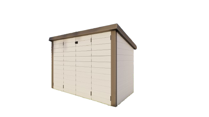 DIY Bike Shed Plans Wood Construction 40”x83” - Complete Materials List & Step by Step Assembly Instructions
