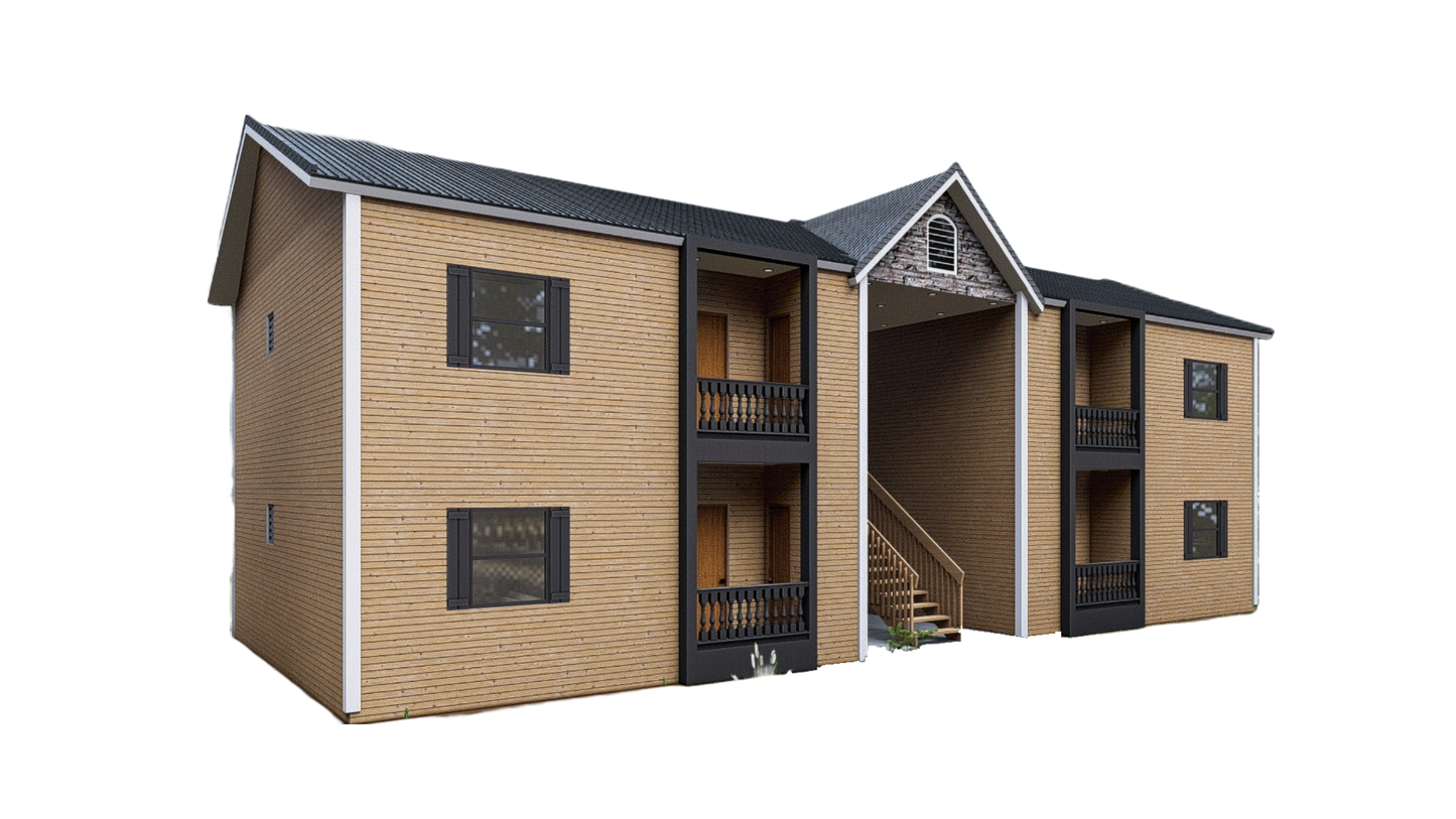 Fourplex Multifamily Building Plans 60’x29’ – 2 Storeys, 4 Units, Detailed Architectural, Electrical, Plumbing Plans