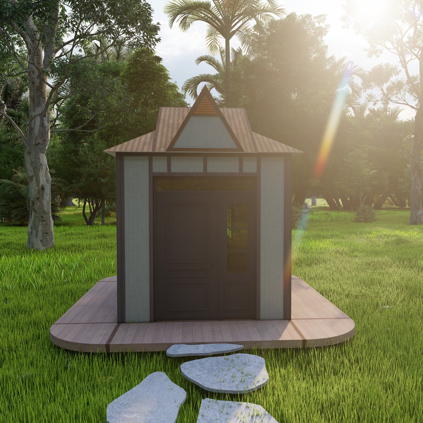 Shed Building Plans - 10'x7.4' with 74sqft Floor Area