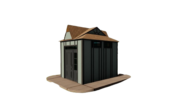Shed Building Plans - 10'x7.4' with 74sqft Floor Area