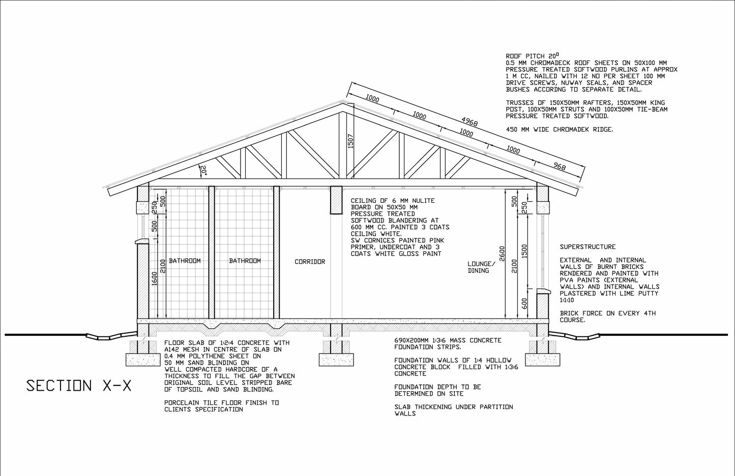 Plans for 2-Bedroom Tiny Home | 27'x36' | 972sqft | DIY Blueprint
