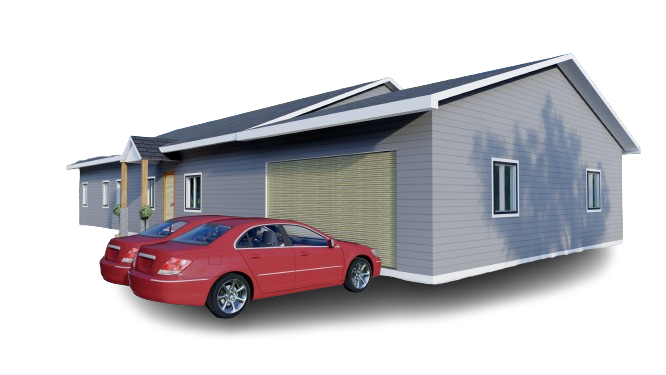 Spacious 4 Bedroom House Plan with Attached 2 Car Garage - 2400 sqft + 880 sqft Garage - Detailed Blueprints
