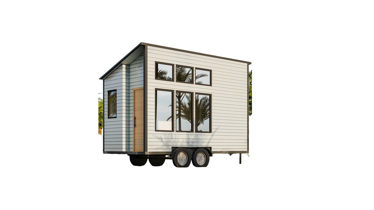 Tiny Home Building Plans Mobile Lifestyle - 8' x 16' 128sqft area Living Space