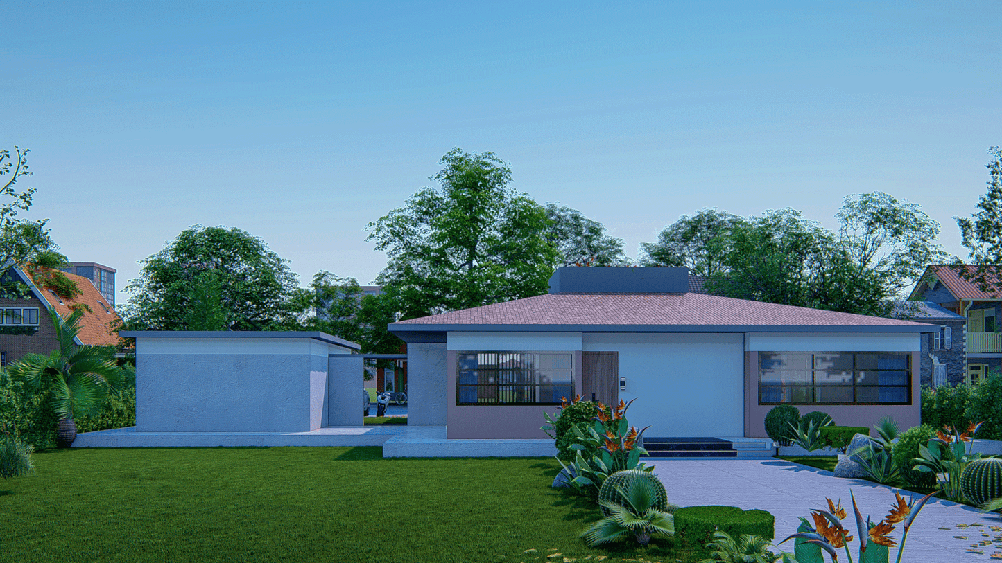 Home Plans - 1100 SqFt, 2 Bedrooms, Carport, Floor Plan & Building Details