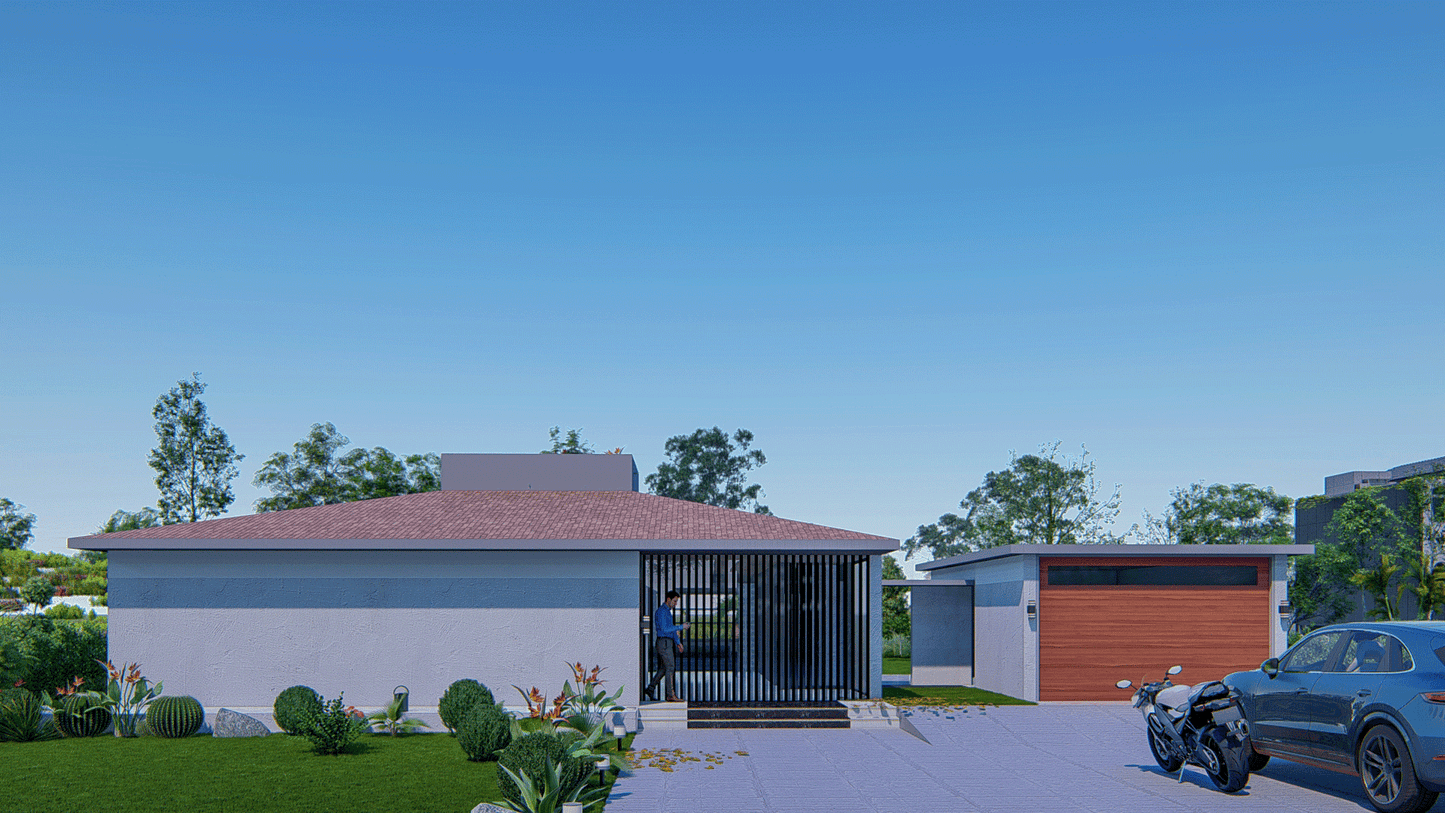 Home Plans - 1100 SqFt, 2 Bedrooms, Carport, Floor Plan & Building Details