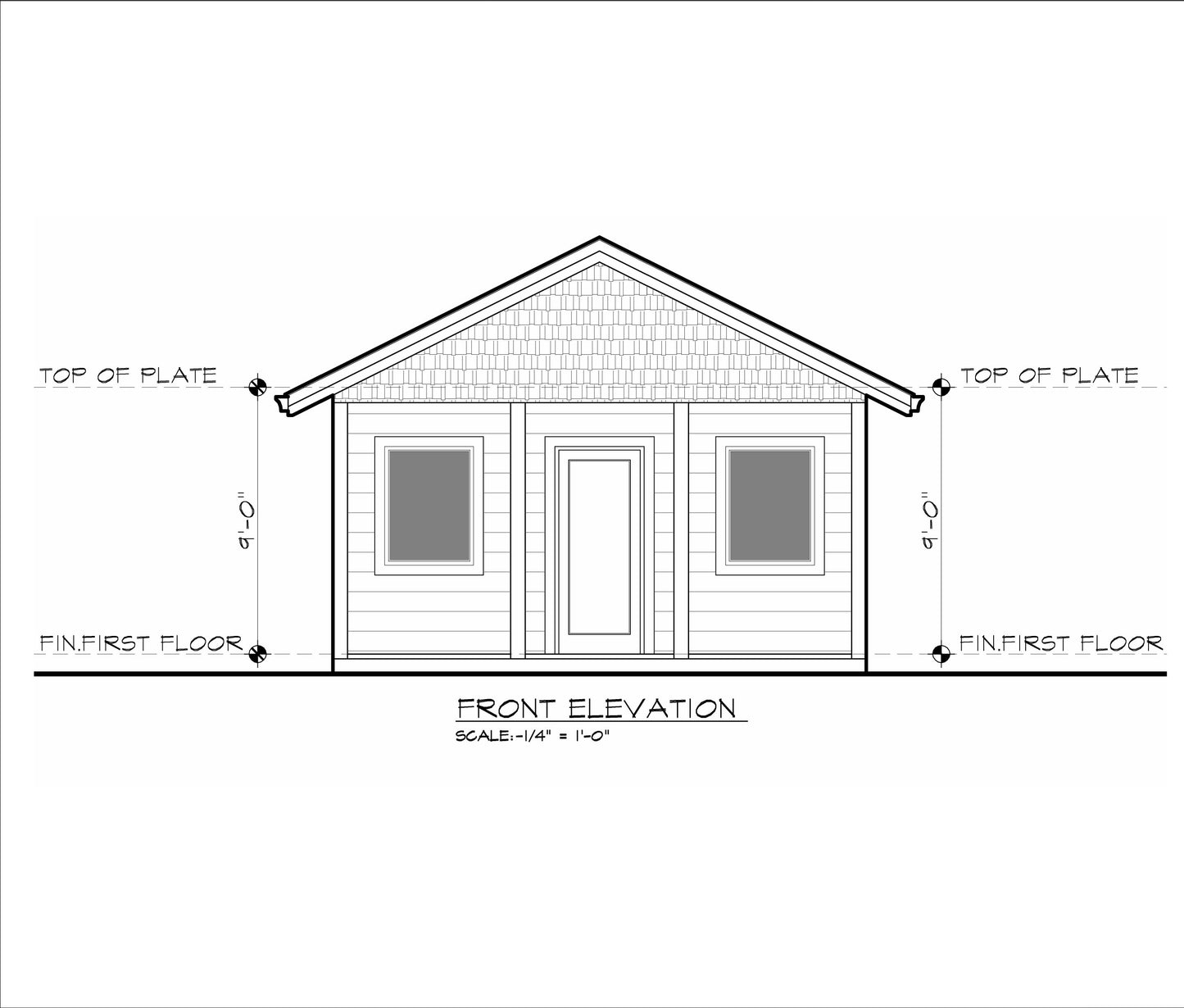 Wood Construction Tiny Home Building Plans - 18' x 18' - 324sqft