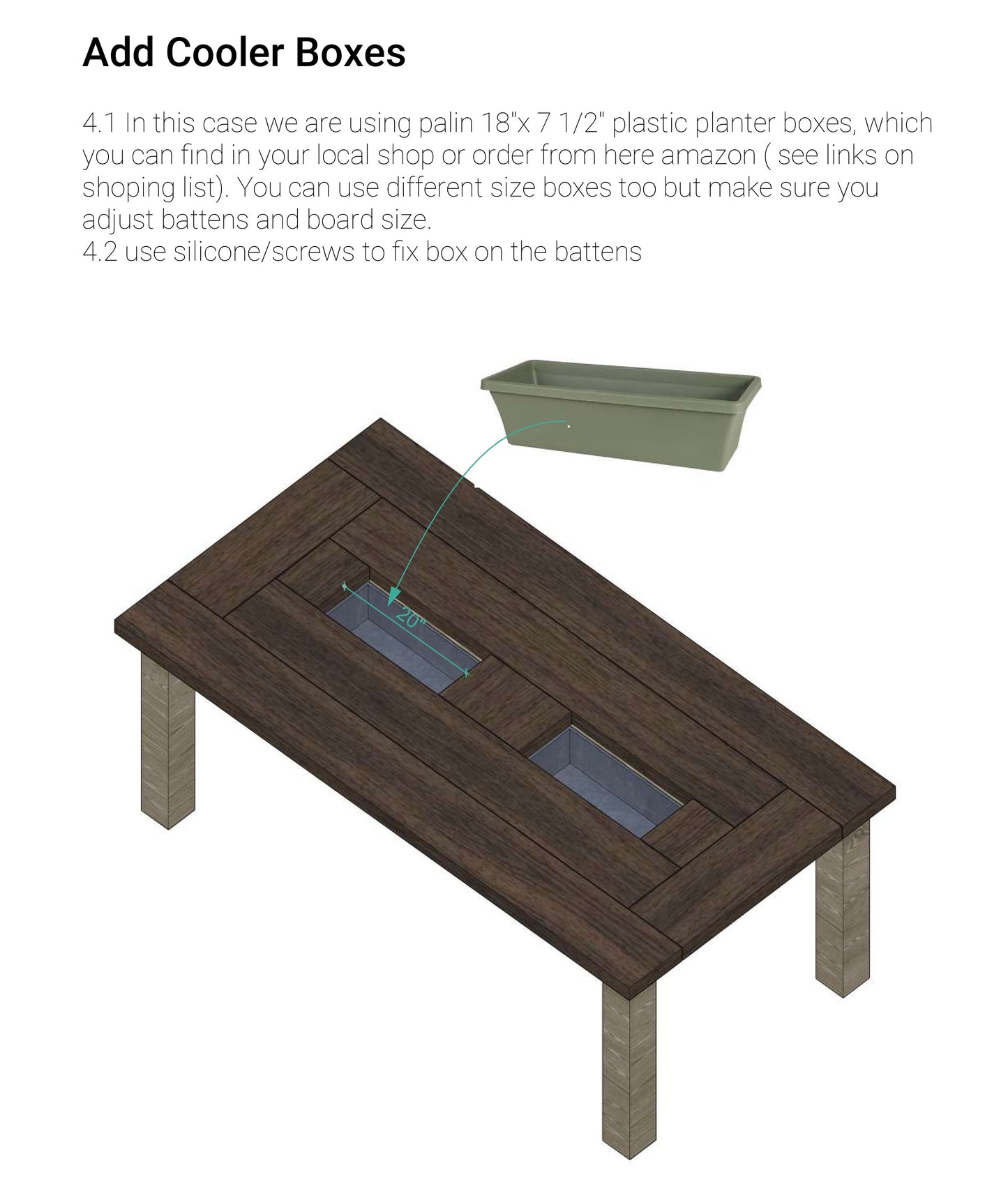 Woodworking Plans for Picnic Table with Integrated Cooler - Complete DIY Guide with Shopping List & Instructions