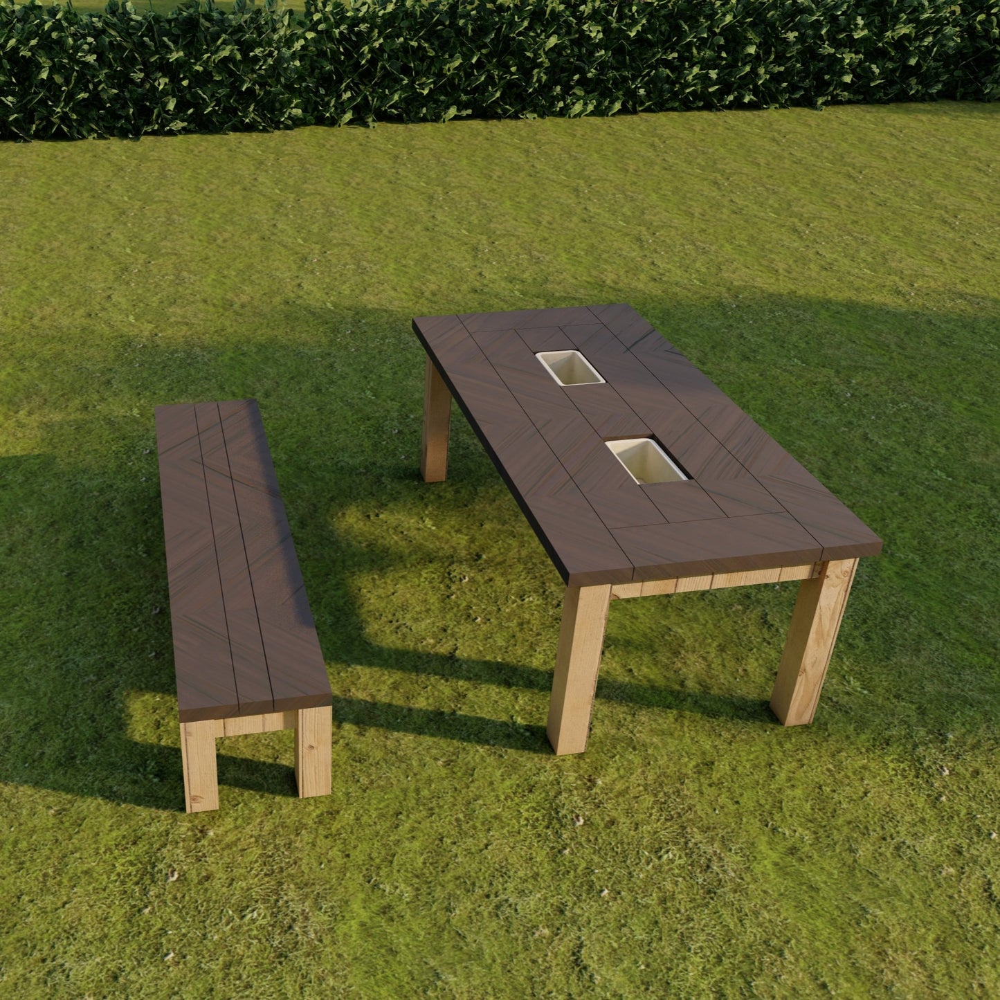 Woodworking Plans for Picnic Table with Integrated Cooler - Complete DIY Guide with Shopping List & Instructions