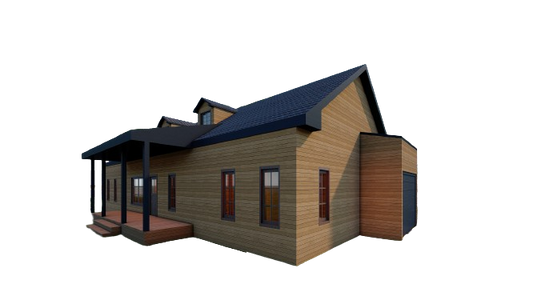 Tiny Home Build Plan - Single Story Bungalow, 1068sqft, 2 Bed, 2 Bath, DIY