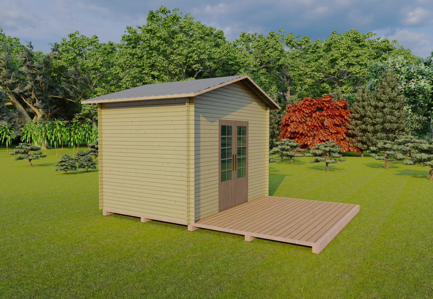 12'x8' Wood Shed Building Plans – DIY Instructions with Elevations, Framing, and Step by Step Guide