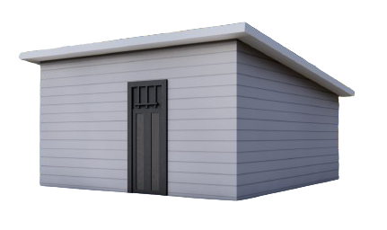 16x16' Studio Tiny Home Shed Building Plans with Floor Plan, Electrical, Elevations, Roof & Foundation Plan, and Construction Details