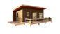 20' x 30' Wood Cabin Building Plans – Spacious Layout, Porch, Bedroom, Kitchen, Bathroom