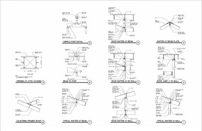 20x12’ Studio Tiny Home Building Plans – Floor Plan, Electrical, Elevations, Roof, Foundation & Construction Details