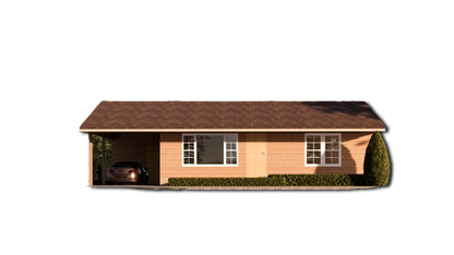 Tiny Home Building Plan - Single Story Bungalow 24x36, 936 sqft - Set with Floor Plans, Elevations, and More