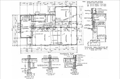 25'x47' House Plans - Detailed Floor Plan with 2 Bedrooms, Kitchen, Living Room, Dining Room, Washroom