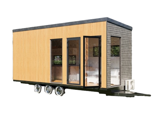 25’x8’ Tiny Home Plans with 3D Visuals and Detailed Designs for Mobile Lifestyle