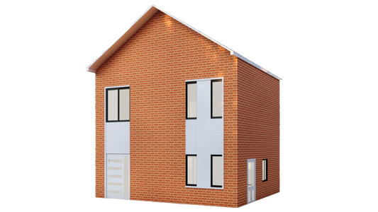 27x23' Two-Story 3 Bedroom Home Building Plans with Floor Plans, Electrical, Elevations, Sections, Schedules & Construction Details