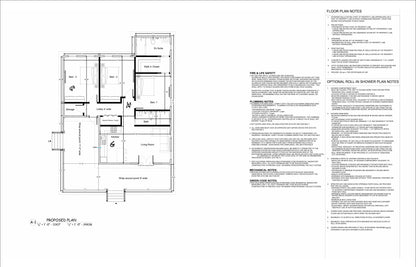 Building Plans - 3-Bedroom – Floor Plan, Electrical, Roof, Foundation & Construction Details