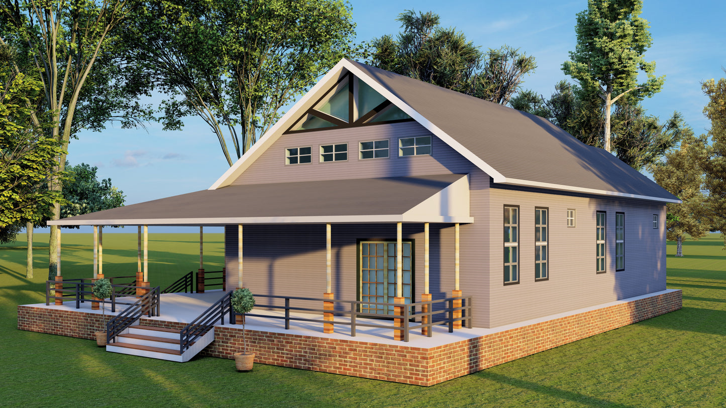 Building Plans - 3-Bedroom – Floor Plan, Electrical, Roof, Foundation & Construction Details