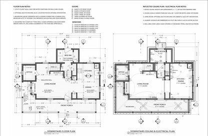 Two-Story 2-Bedroom Home Building Plans | 28'x16' | 956sqft | DIY Blueprint