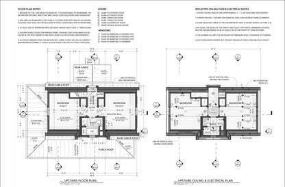 Two-Story 2-Bedroom Home Building Plans | 28'x16' | 956sqft | DIY Blueprint