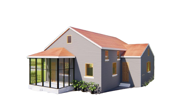 31x34 Tiny Home Plans - 2 Bedroom, Single Story, 956 sqft House Blueprint Package