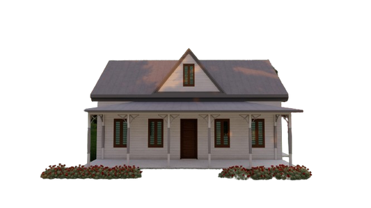 Two-Story 2-Bedroom 1 Bath Home Building Plans | 32'x16' | 1024sqft | DIY Blueprint with Detailed Floor, Roof, and Electrical Plans