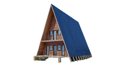 36'x20' A-Frame Cabin Plans with Loft - Detailed Floor Plans, Elevations, Electrical Layout, and More