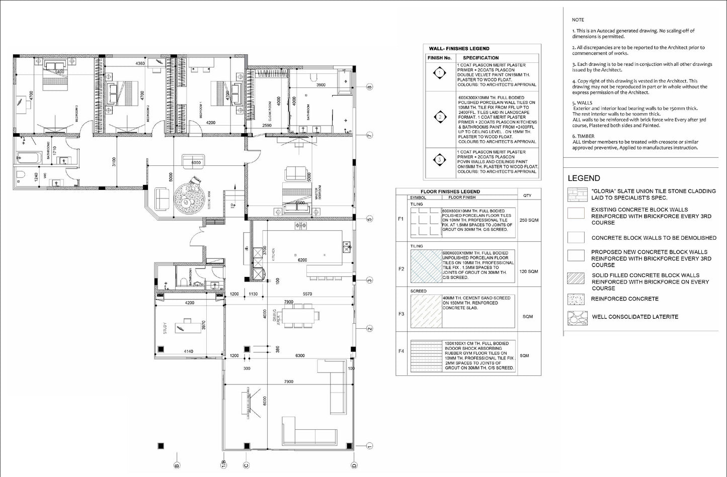 4 Bedroom House Design Plans – Primary Ensuite, 2 Washrooms, Office, Kitchen, Dining, Living Room