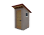 4x4’ Outhouse Wood Construction Plans - Floor Plan, Framing Design, Section, and Seat Detail
