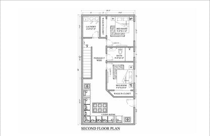60'x40' 3-Bedroom 2-Story House Plans with 40'x39' Shop Garage – Layouts & Elevations