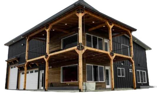 60'x40' 3-Bedroom 2-Story House Plans with 40'x39' Shop Garage – Layouts & Elevations