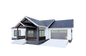 651 Sq Ft 1-Bedroom Home Plans with Attached Garage – Floor Plan, Elevations, Roof Plan, and Foundation Plan