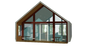 A-Frame Tiny Home Design Plans 7x11m - Flexible Design with Kitchen Island, Sitting Area, and Porch